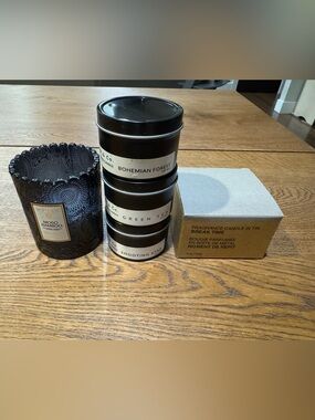 MUJI Candle + Voluspa Candle Bundle / Minimalist Home Fragrance Set